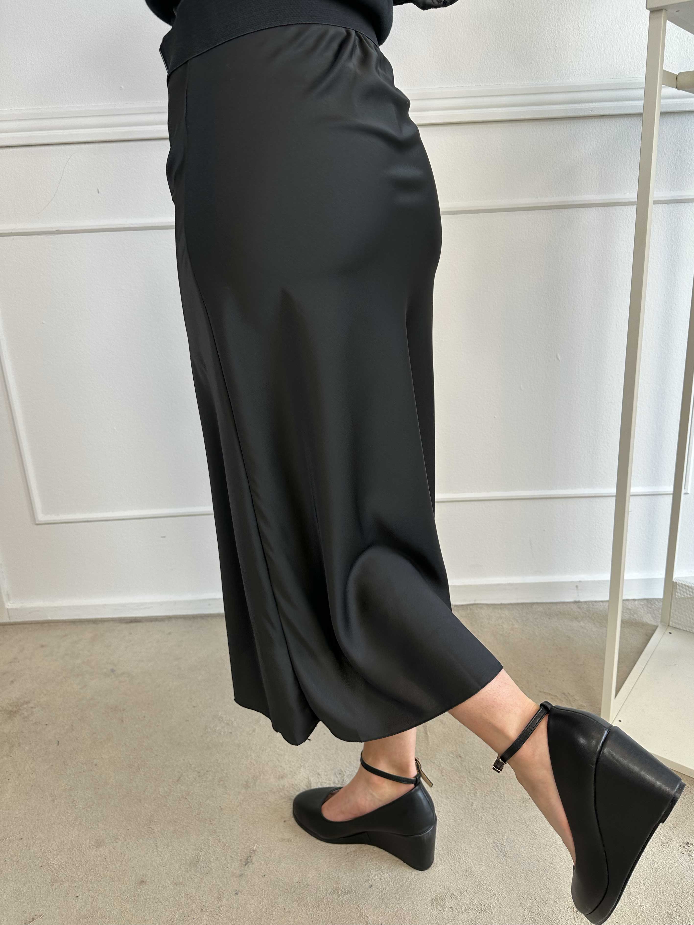 Elena - Silkelook nederdel